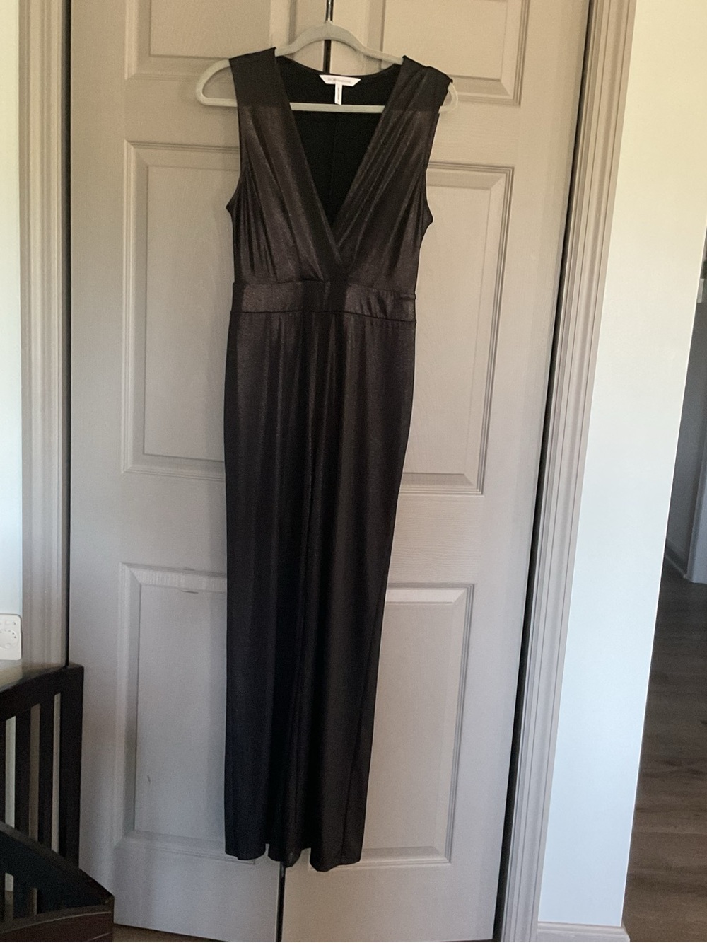 BCBGeneration Sleeveless Iridescent Jumpsuit